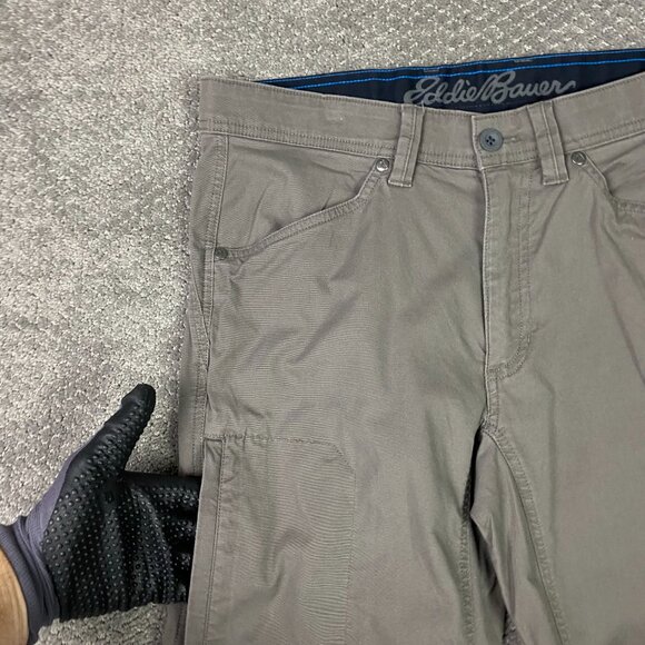 Eddie Bauer Rappel Canvas Pants Men's 34 x 32 Gray First Ascent Hiking Outdoor - Picture 3 of 16